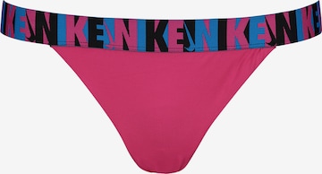 Nike Swim Athletic Bikini Bottoms in Pink: front