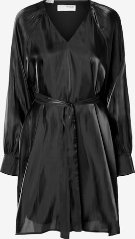 juoda SELECTED Suknelė 'ARINA': priekis