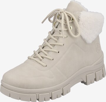 Rieker Lace-Up Boots 'Z1101' in Beige: front
