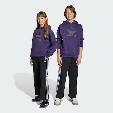 ADIDAS ORIGINALS Loose fit Trousers 'Adicolor' in Black: front