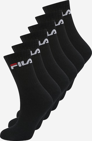 FILA Athletic Socks in Black: front