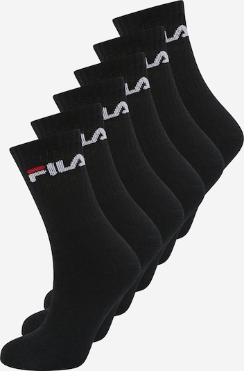 FILA Chaussettes de sport en rouge / noir / blanc, Vue avec produit