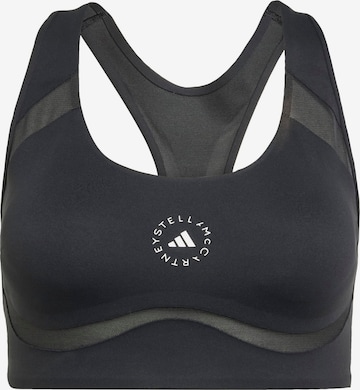 ADIDAS BY STELLA MCCARTNEY - Soutien de desporto 'Power Impact' em preto: frente