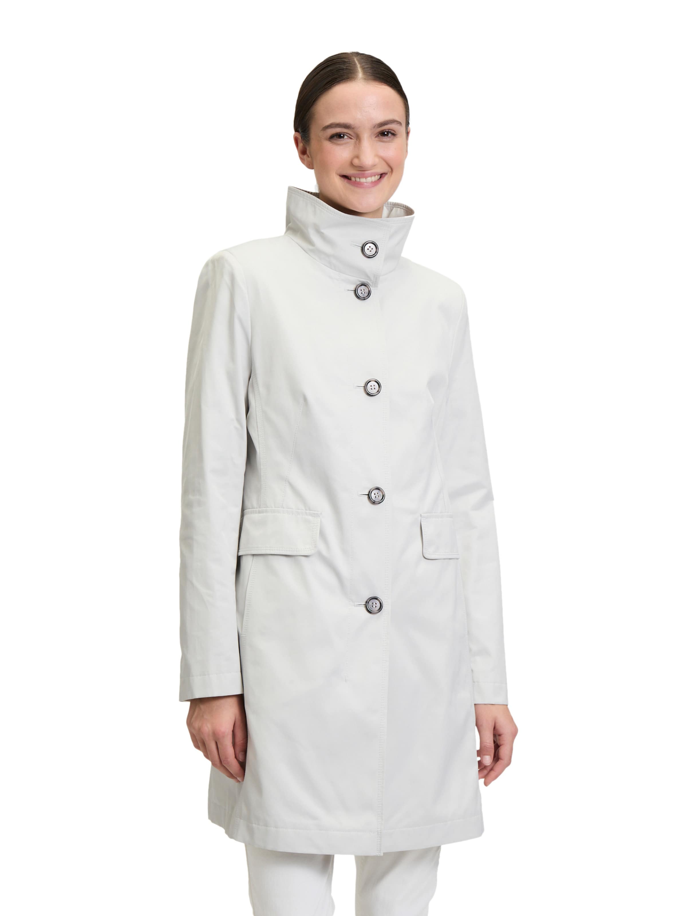 GIL BRET Between-seasons coat in White: front