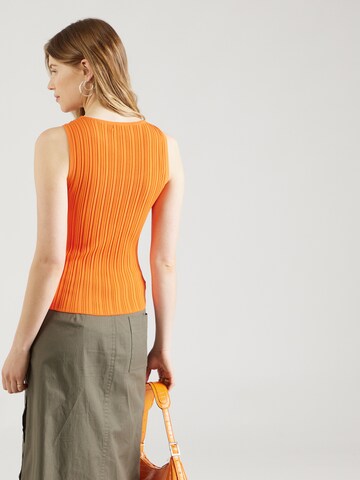 DKNY Vyšívaný top - oranžová