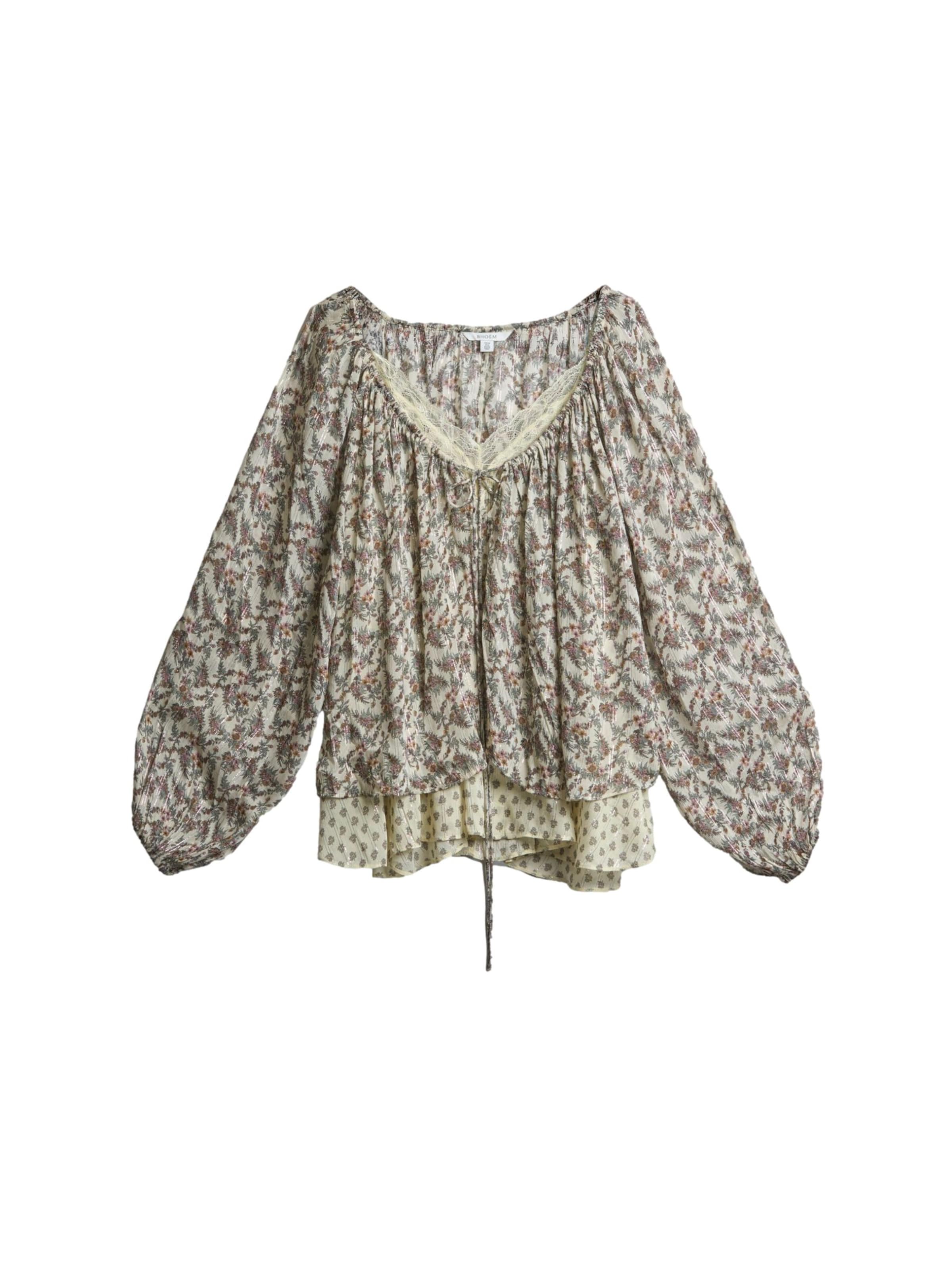 Bhoem Blouse in Wit: voorkant