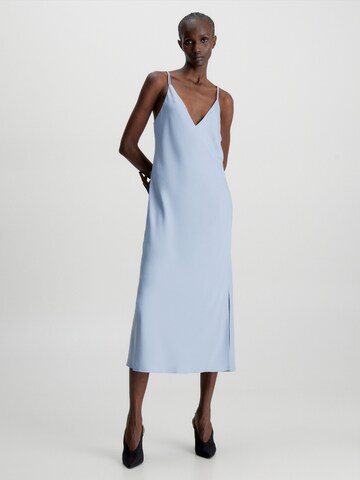 Calvin Klein Summer Dress in Blue: front