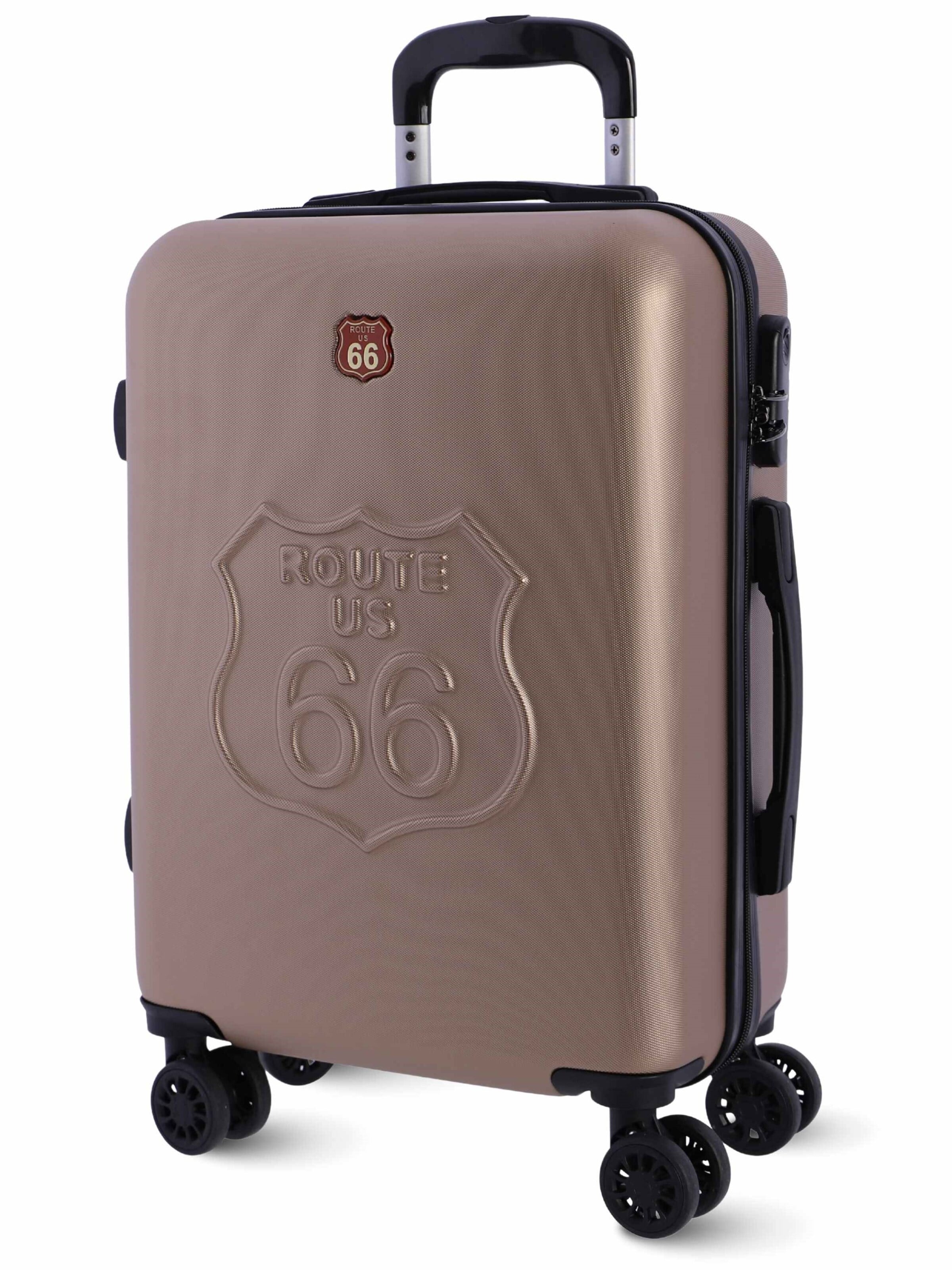 Route 66 - Carrito 'Route 66 - Maleta Cabina 55x40x20' en beige: frente