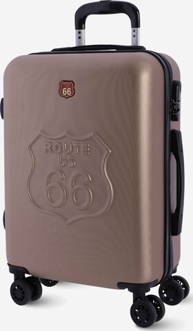 Route 66 - Carrito 'Route 66 - Maleta Cabina 55x40x20' en beige: frente