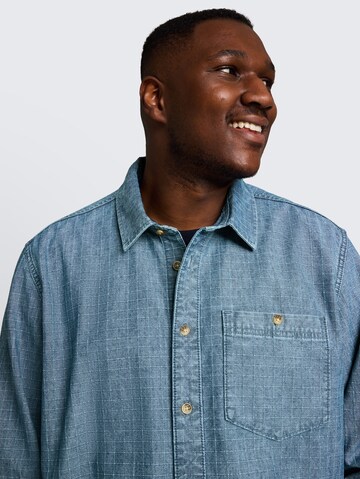 TOM TAILOR Men + Regular Fit Hemd in Blau