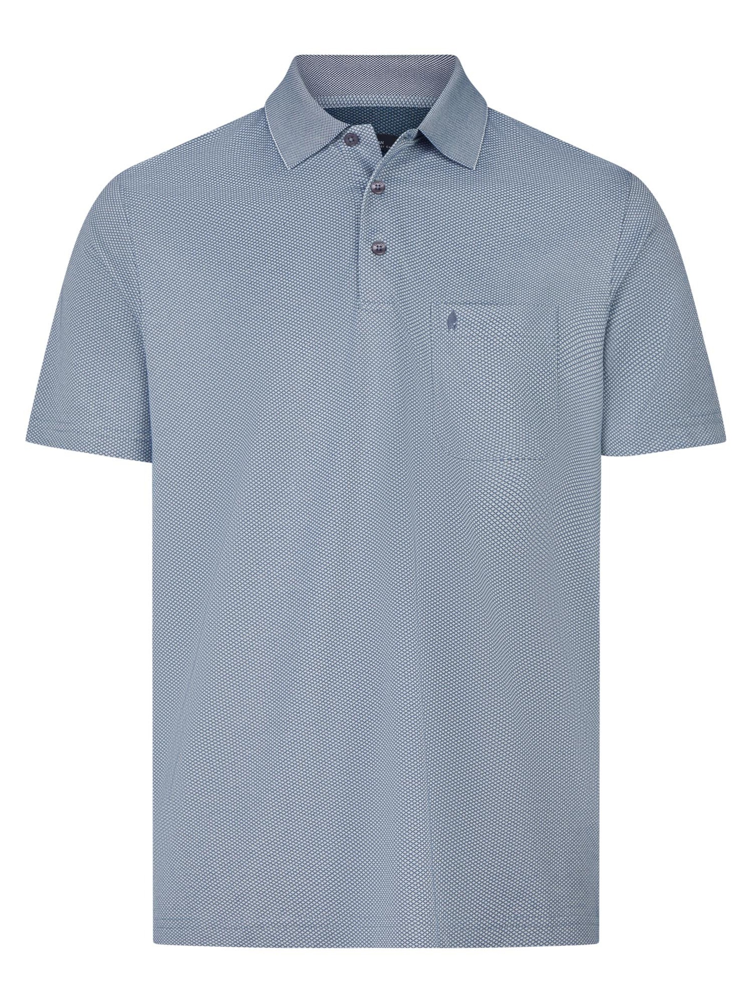 Ragman Shirt 'Basic'‌‌‌‌‌‌‌‌ in Blau: Vorderseite