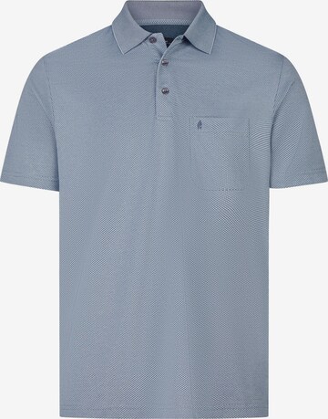 Ragman Shirt 'Basic' in Blau: Vorderseite