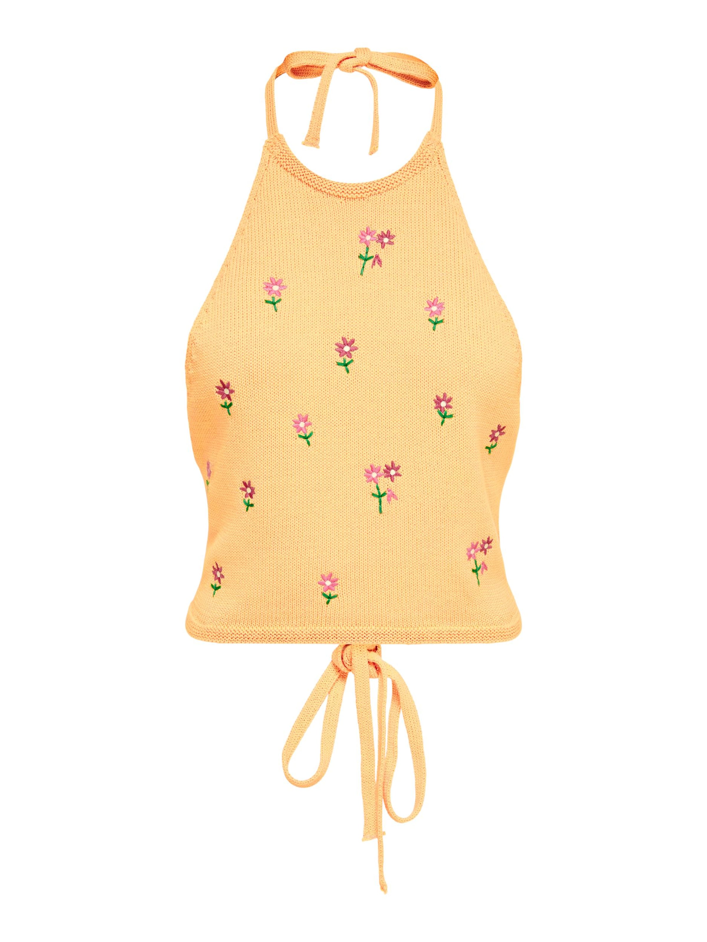 ONLY Top z dzianiny w kolorze pomarańczowy: przód