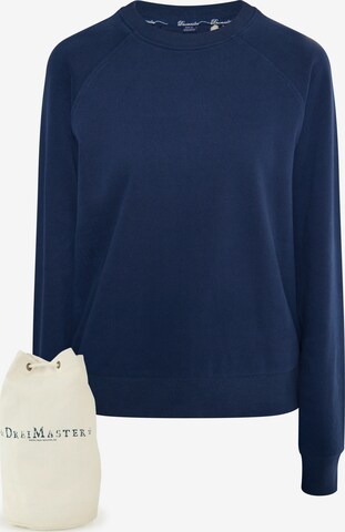 Sweat-shirt DreiMaster Maritim en bleu : devant