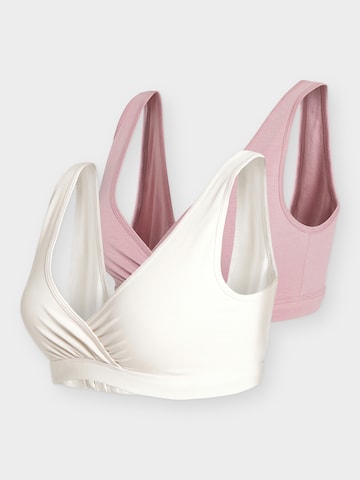 Lindex MaternityGrudnjak za dojenje - roza boja: prednji dio