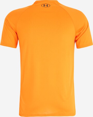 UNDER ARMOUR Regular fit Λειτουργικό μπλουζάκι 'Tech 2.0' σε πορτοκαλί