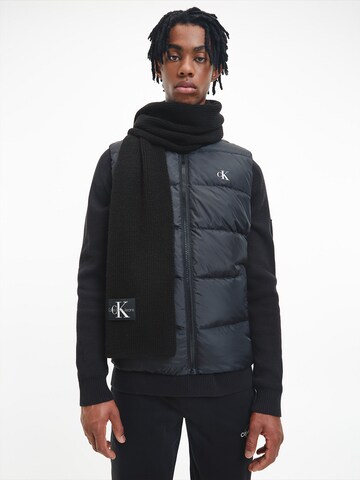 Calvin Klein Jeans Sjaal in Zwart: voorkant