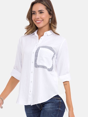CIPO & BAXX Blouse 'WH128' in Wit