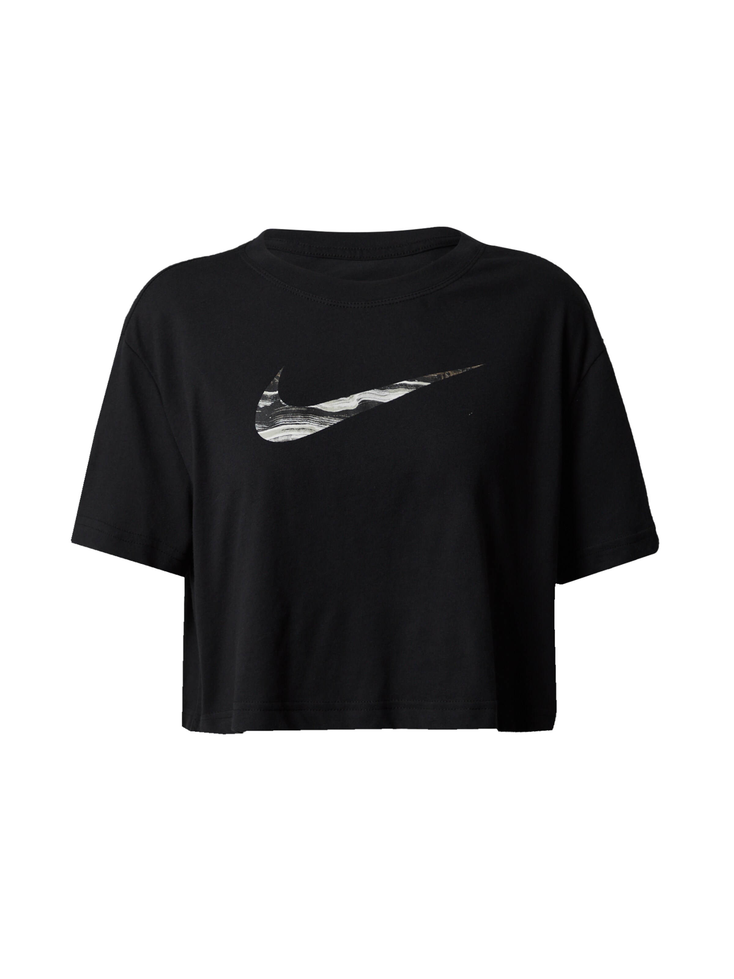 NIKE Funktionsshirt 'Swoosh' in Schwarz: Vorderseite