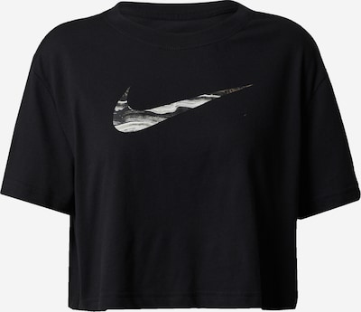 NIKE T-shirt fonctionnel 'Swoosh' en gris / noir / blanc, Vue avec produit