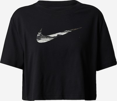 NIKE Funktionsbluse 'Swoosh' i grå / sort / hvid, Produktvisning