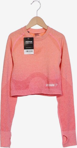 GYMSHARK Langarmshirt S in Pink: predná strana