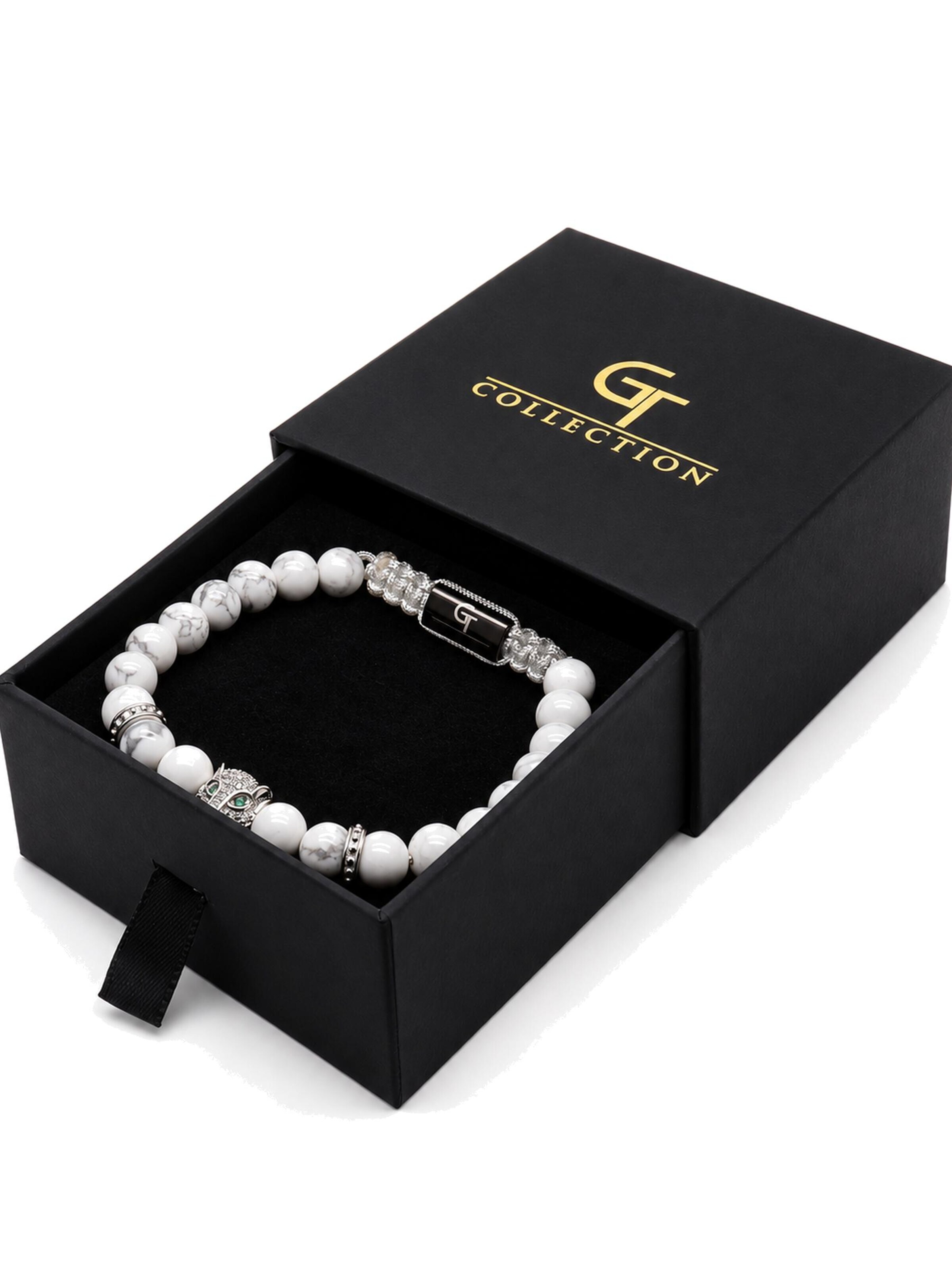 GT Collection - Pulseira 'LEOPARD' em branco