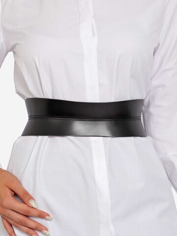 Haute Cuir - Cinturón 'Slim Sablier Corset Belt' en negro