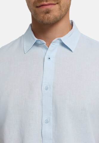 INDICODE JEANS Comfort fit Overhemd 'Ceppo' in Blauw