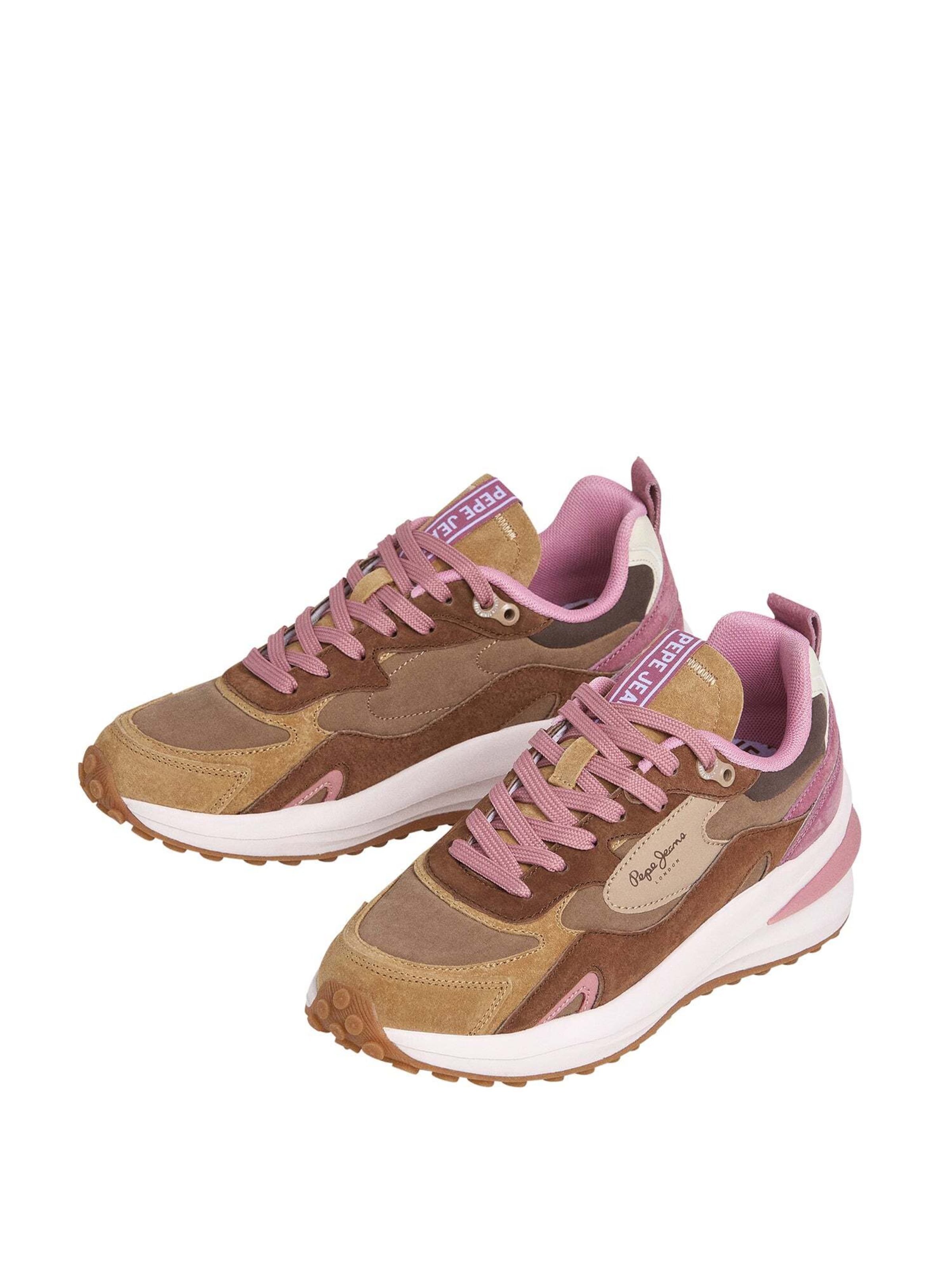 Pepe Jeans Platform trainers in Beige