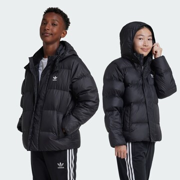 ADIDAS ORIGINALS Winter Jacket 'Adicolor' in Black: front