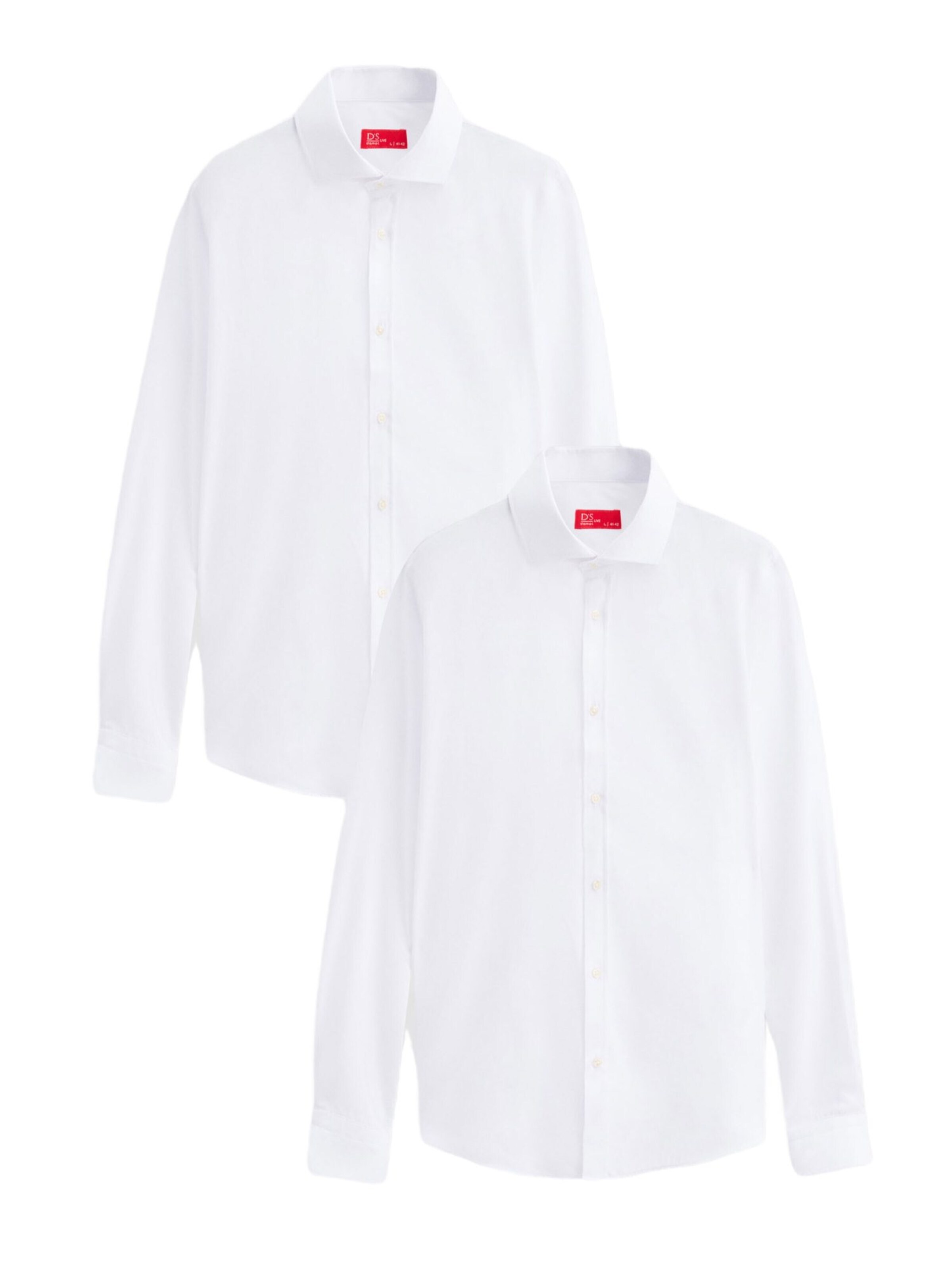 D’S Damat Shirt‌‌‌‌‌‌‌ in Weiß: Vorderseite