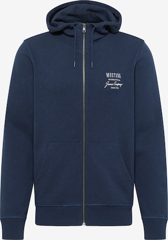 MUSTANG Sweatshirt in Blue: front