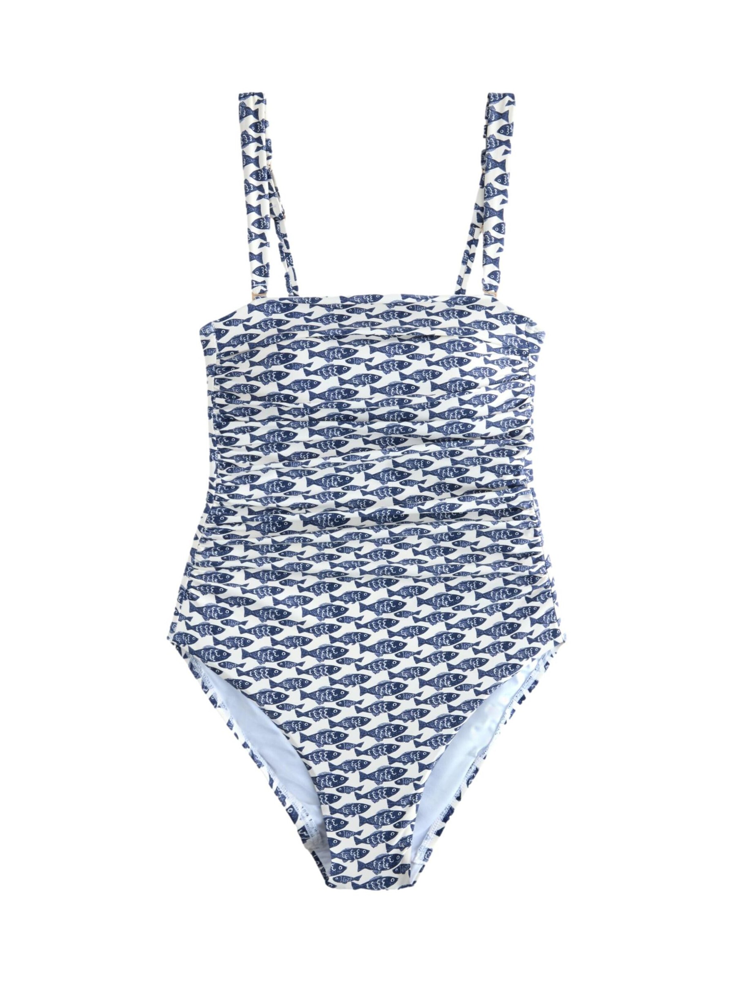 Next - Bandeau Fato de banho modelador em branco: frente