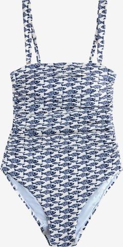 Next - Bandeau Fato de banho modelador em branco: frente