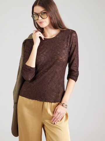 VILA Bluse 'VIFay' i brun: forside