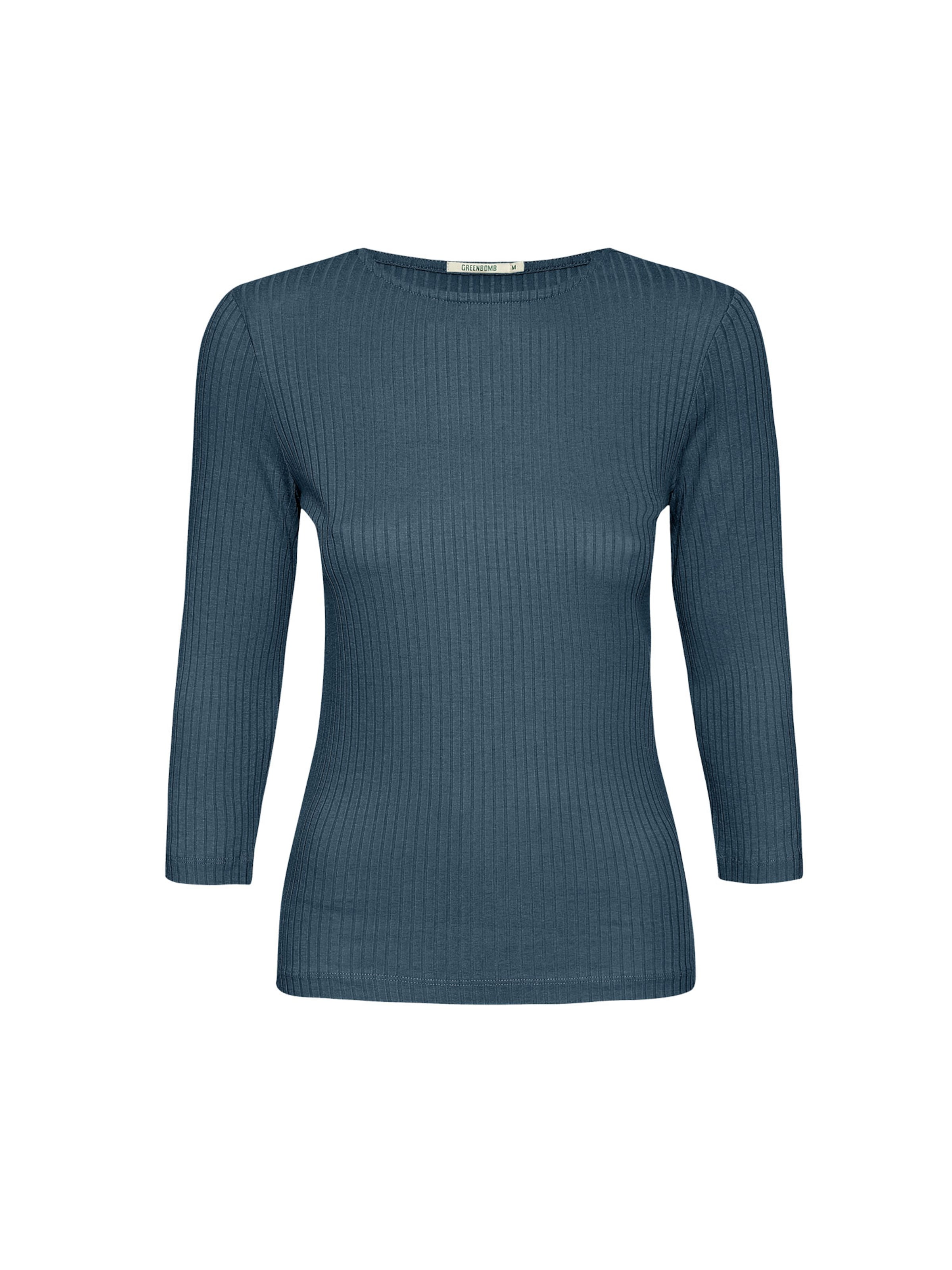 Maglietta ' Refined  Basic ' di GREENBOMB in blu: frontale