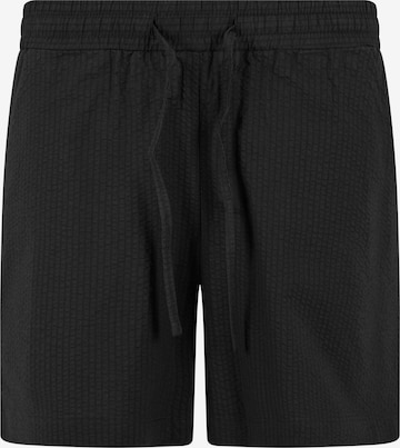 Urban Classics Regular Pants 'Seersucker' in Black: front