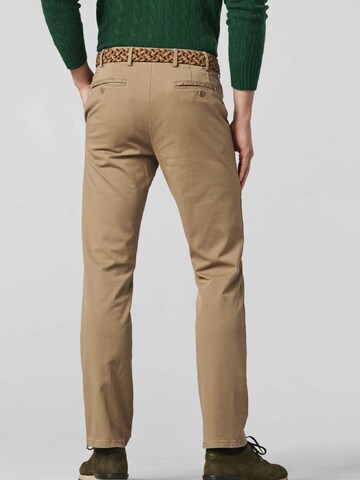 MEYER Regular Chino Pants 'Oslo' in Brown