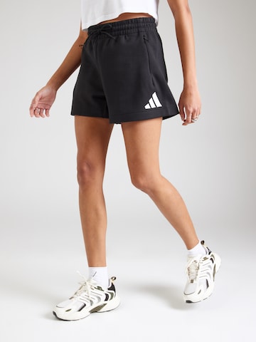 Loosefit Pantalon de sport 'W Z.N.E.' ADIDAS SPORTSWEAR en noir : devant