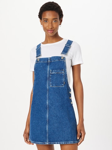 Dr. Denim Overall Skirt 'Effie' in Blue: front