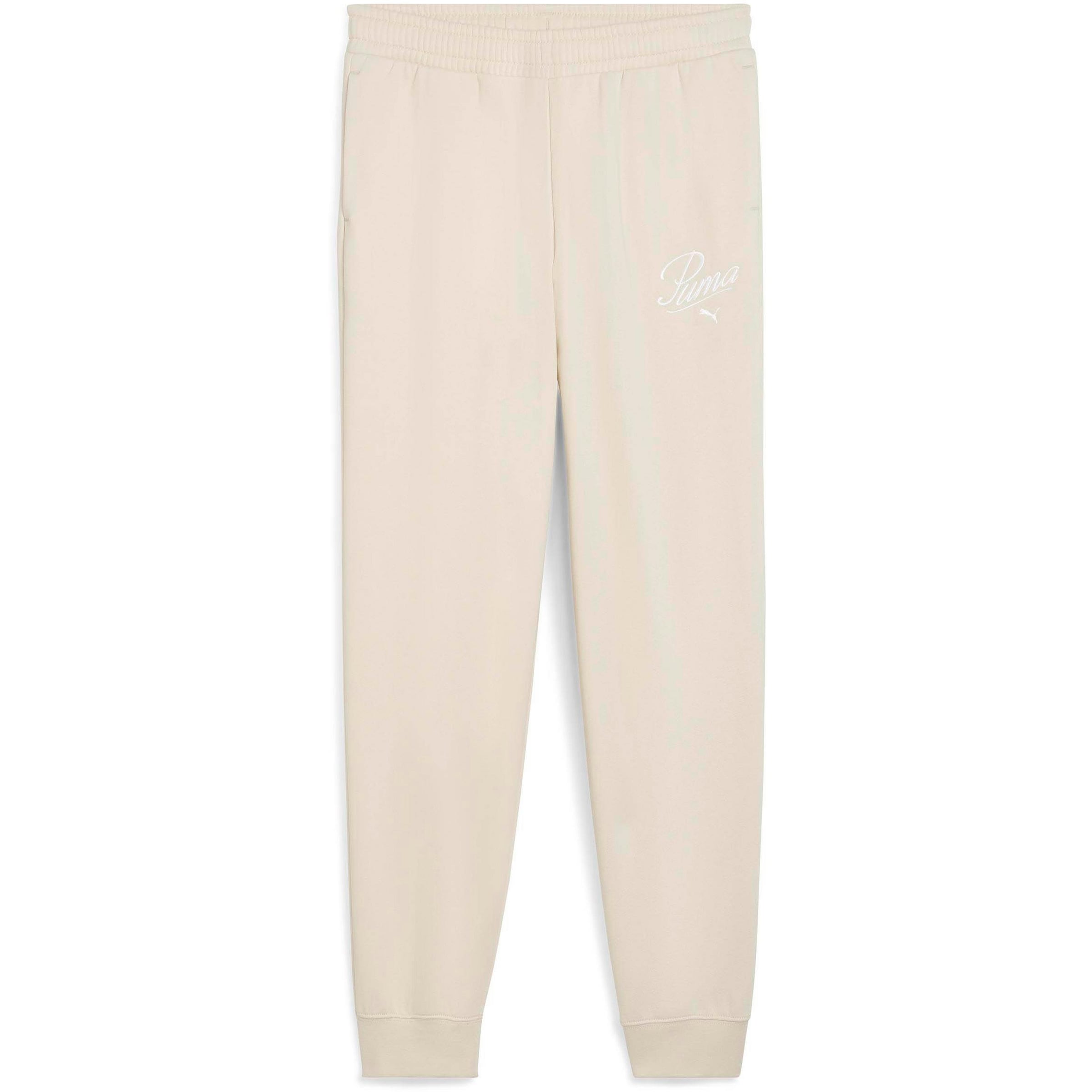 PUMA Pantalon 'ESSENTIALS SCRIPT' en crème, Vue avec produit