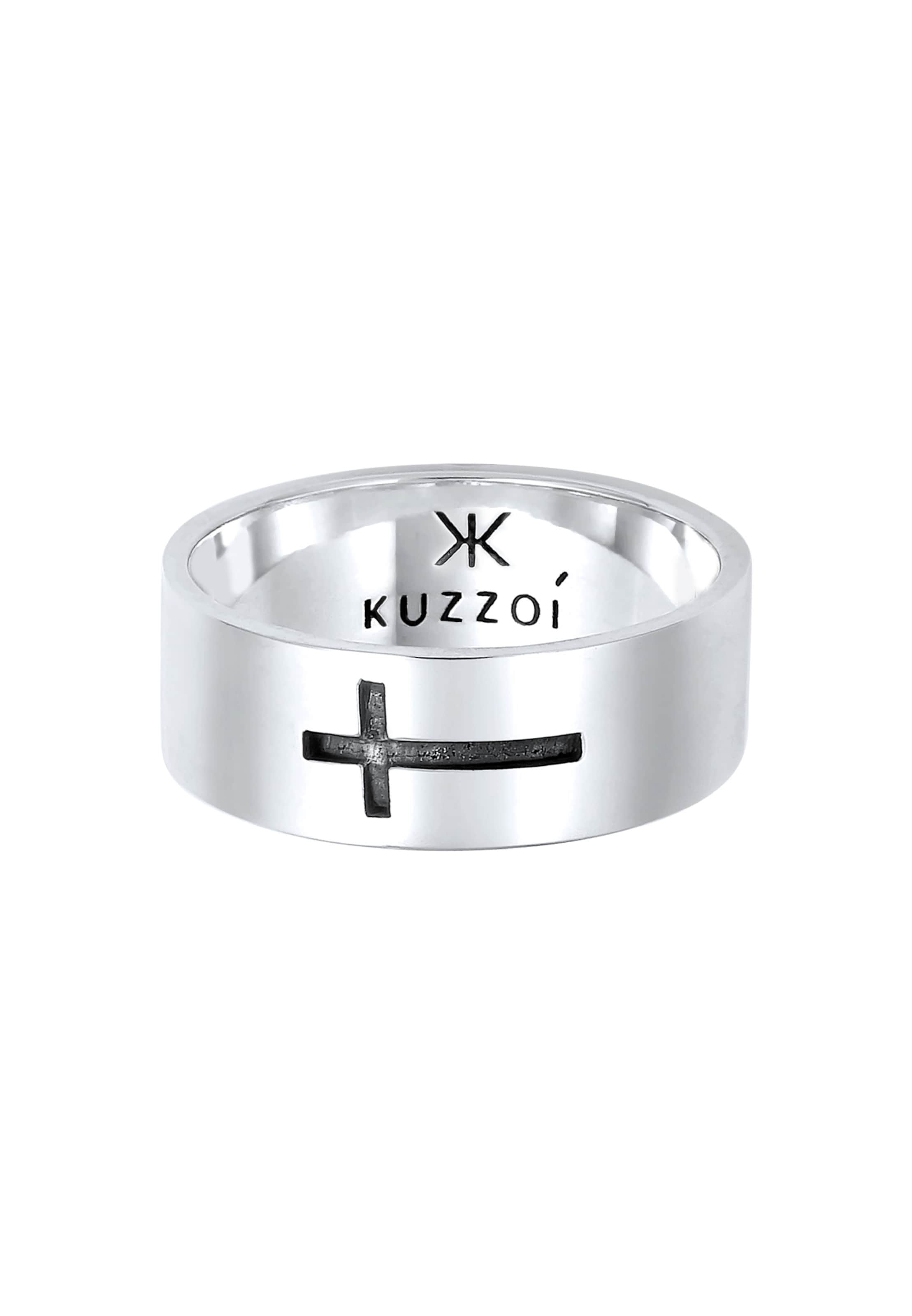 KUZZOI Ring 'Kreuz' i sølv: forside