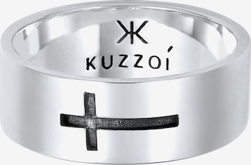 KUZZOI Ring 'Kreuz' in Silver