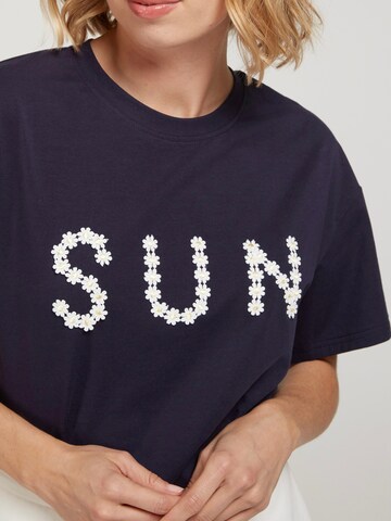 T-shirt 'SUN' andy & lucy en bleu