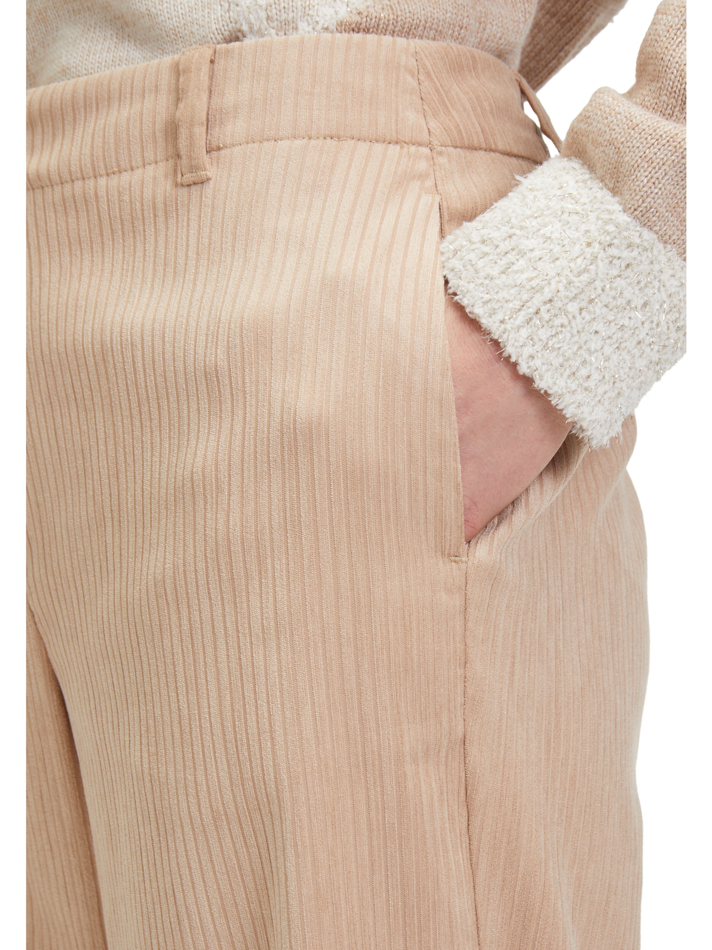Betty & Co Regular Anzughose mit Taschen in Beige