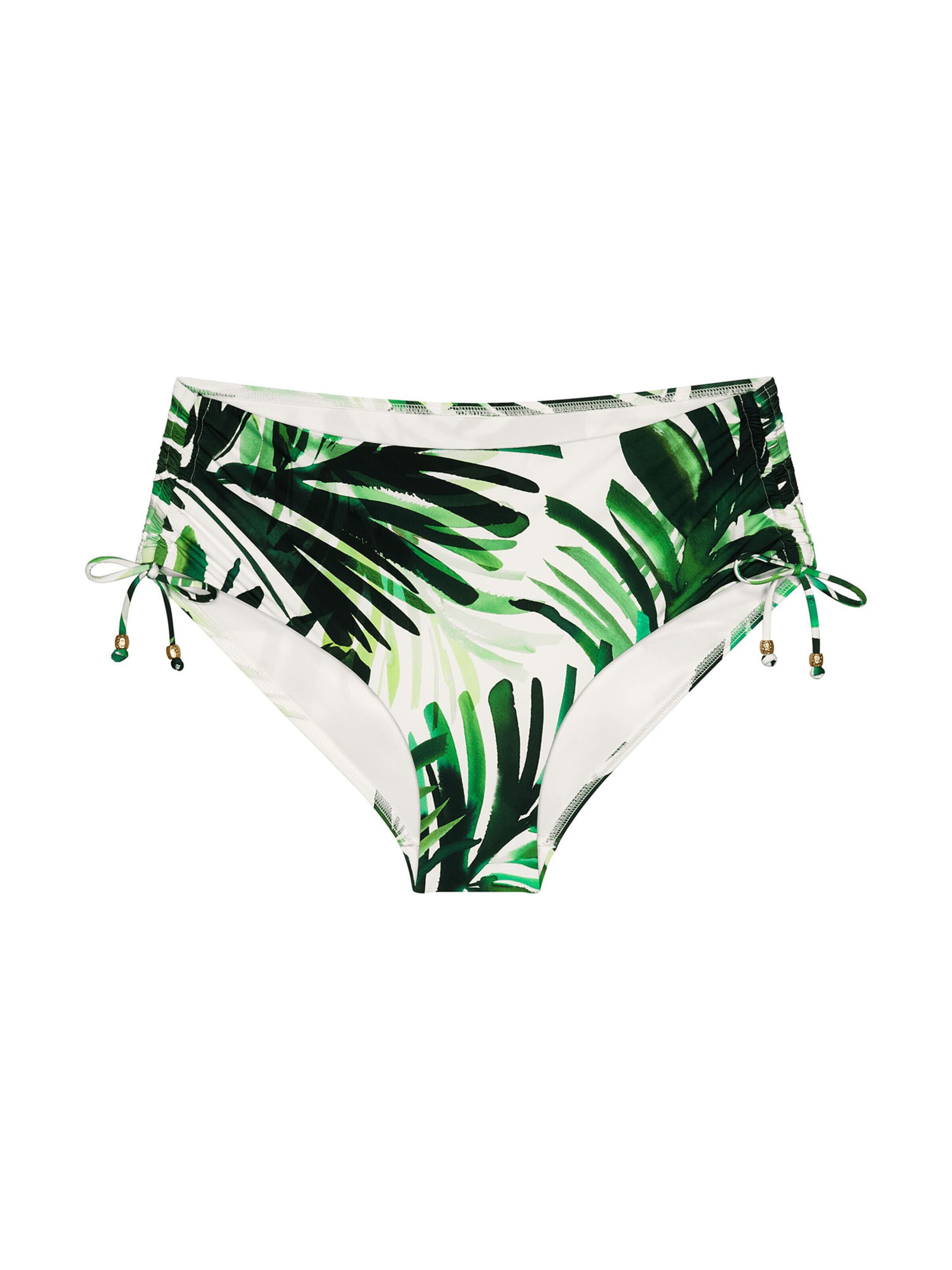 TRIUMPH Bikini bottom ' Red Label Summer Palm ' in Green: front