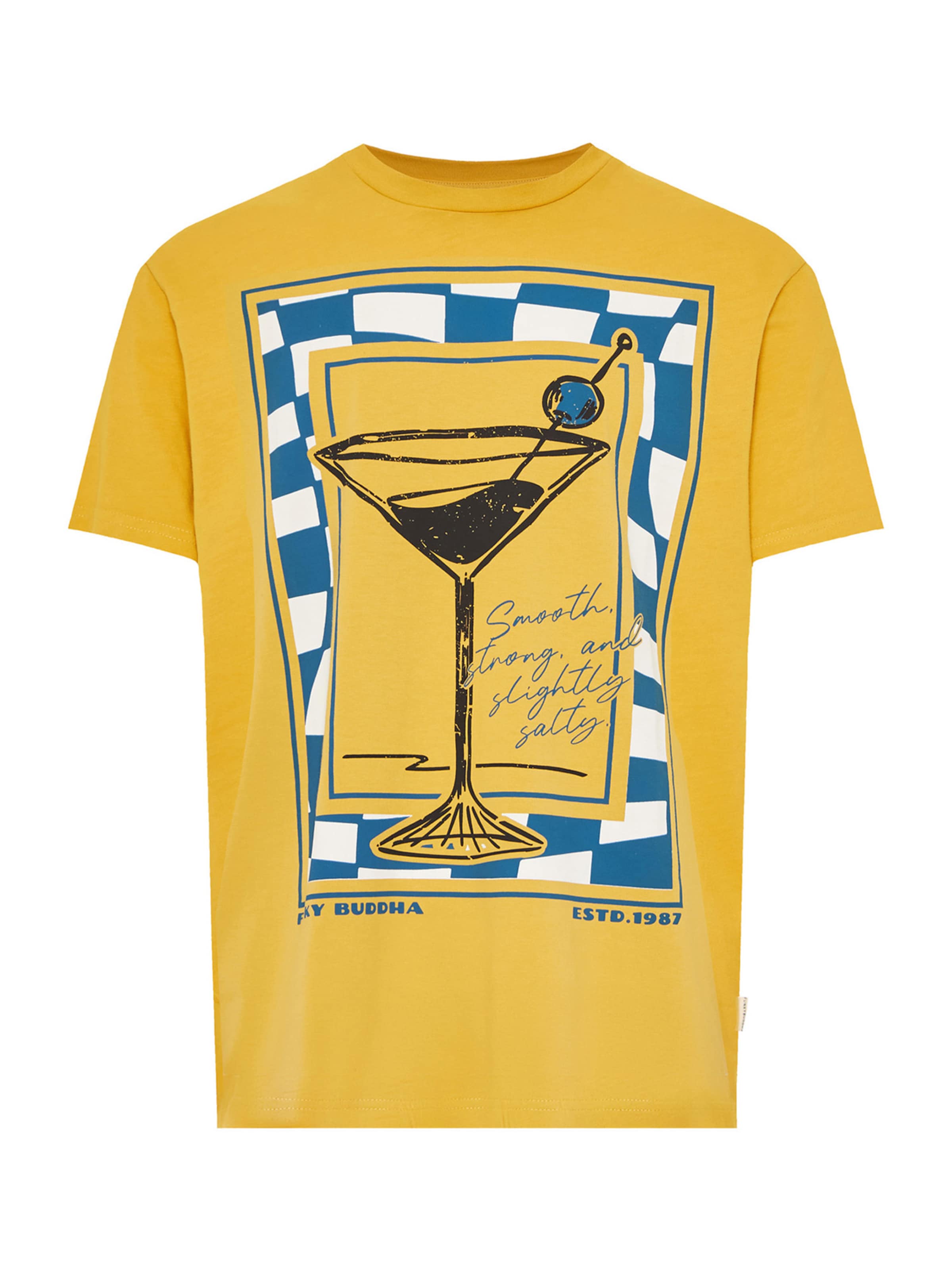 Funky Buddha - Camisa em amarelo: frente