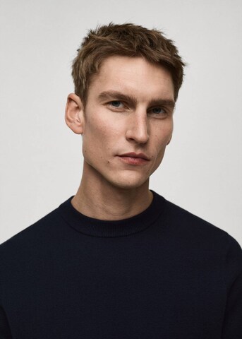 MANGO MAN Pullover 'Luxus' in Blau