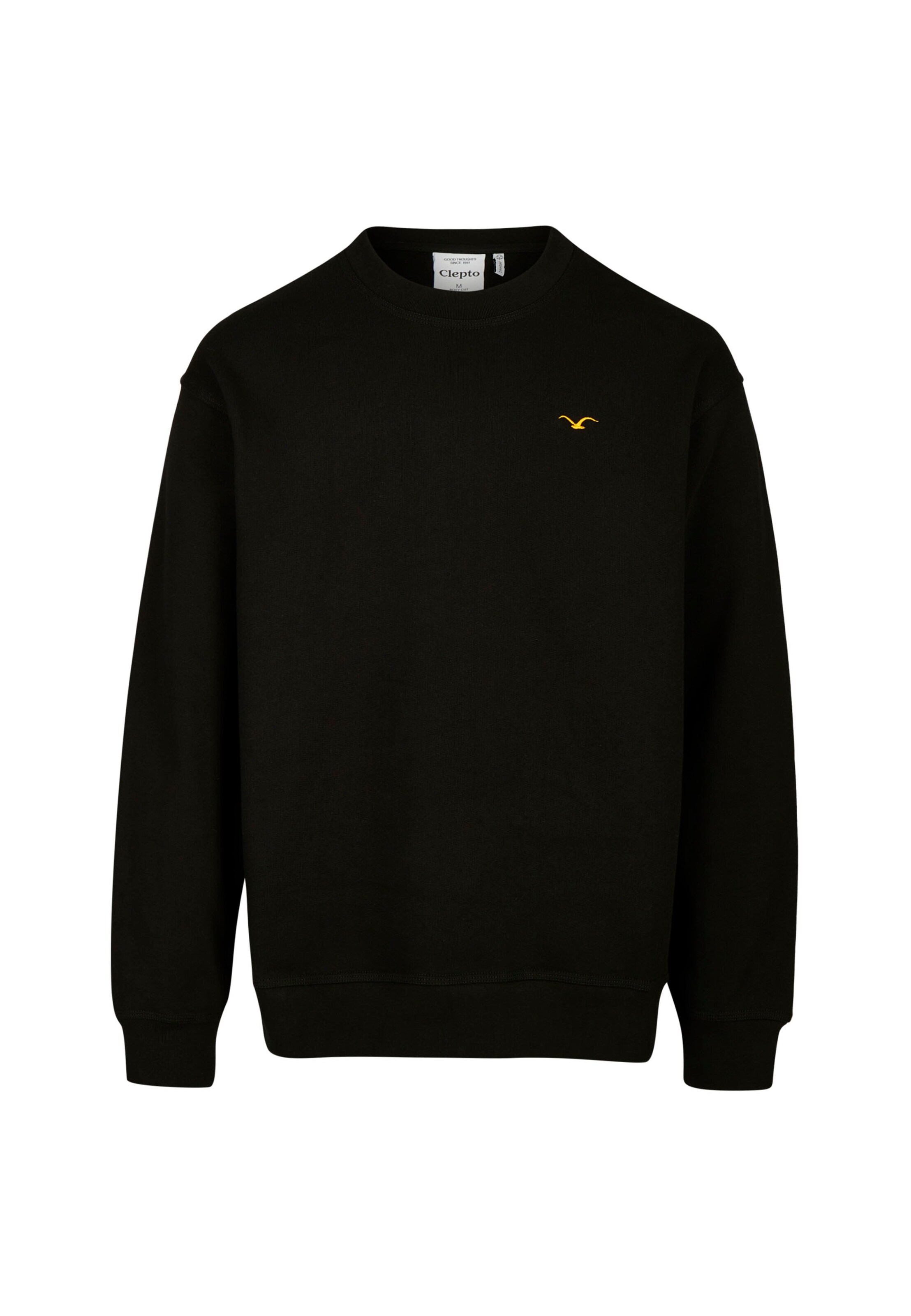 Cleptomanicx Sweatshirt 'Ligull' in Schwarz: Vorderseite